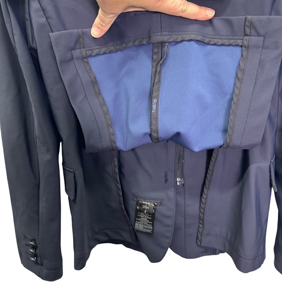 Tredstep Solo Pro Navy Riding Jacket Equestrian Womens Size 4 *Needs Buttons* - Picture 10 of 10